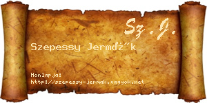 Szepessy Jermák névjegykártya